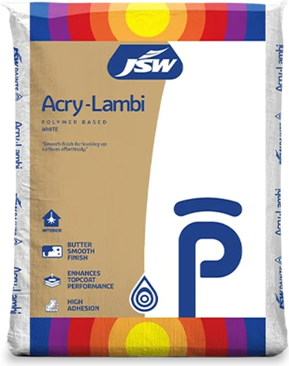 JSW Wall Putty Acrylambi – available at VSHOP paint shop, Bantwal